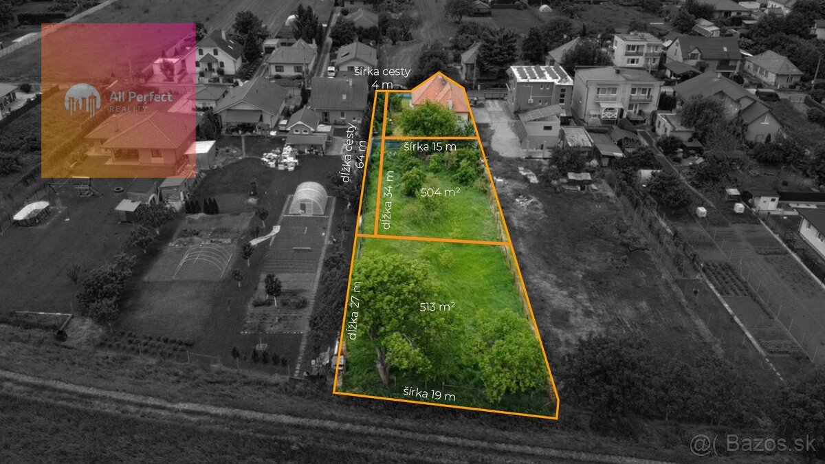 Stavebný pozemok na predaj – Lužianky, 504 m²
