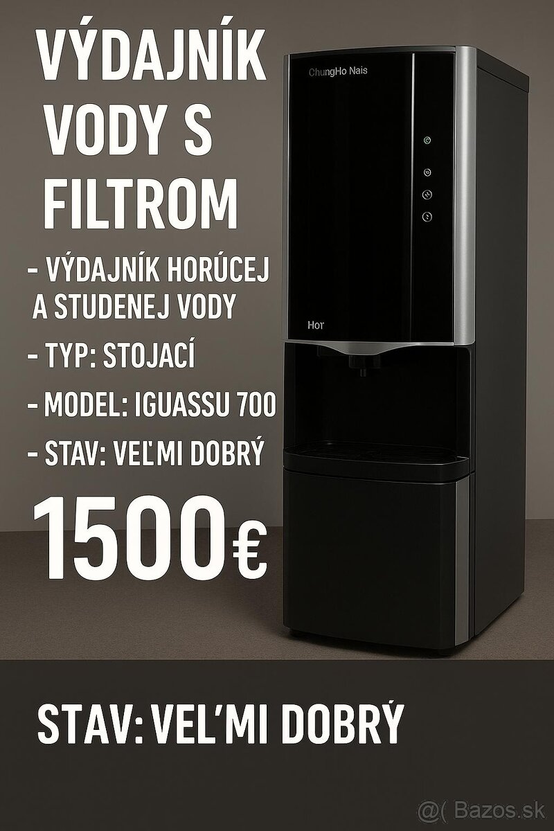 Predám výdajník vody s filtrom – Chungho Nais Iguassu 700