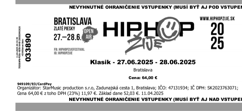 Hip hop žije 27-28.6.2025