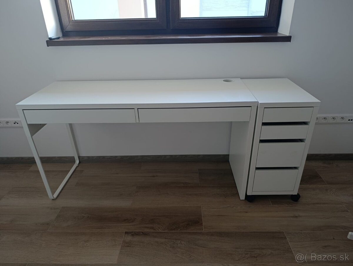 IKEA MICKE stôl + šufliky