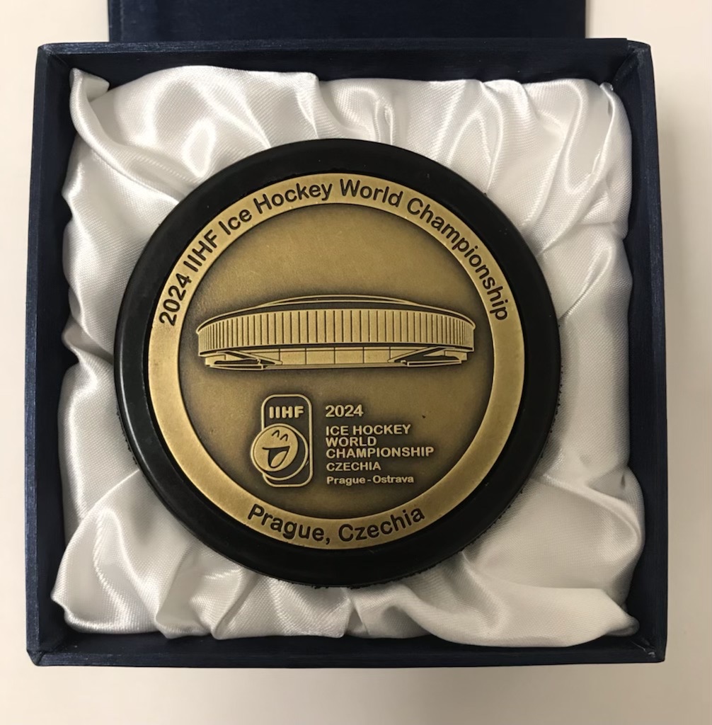 Puk hokej bronz relief