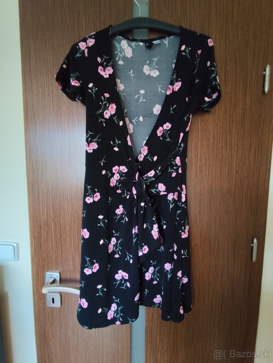 Dámske ľahké, nekrčivé šaty, veľ. 38, H&M, veľmi príjemný ma