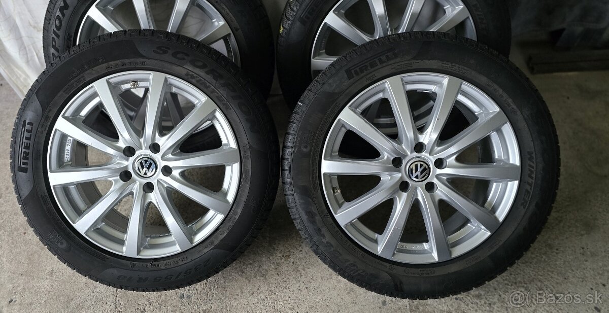 5x112,r18,8J,et35,Platin- 235-55-18 - Pirelli -TOP stav