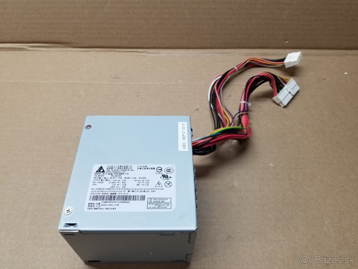 Predám napájací zdroj Delta DPS 250AB 77A 250W