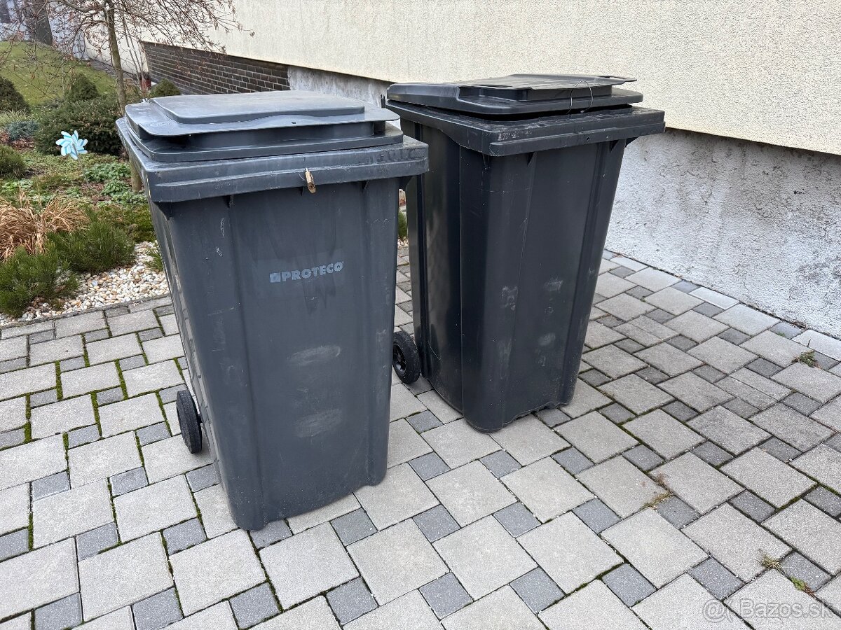 Predám plastové nádoby 240 Litrové