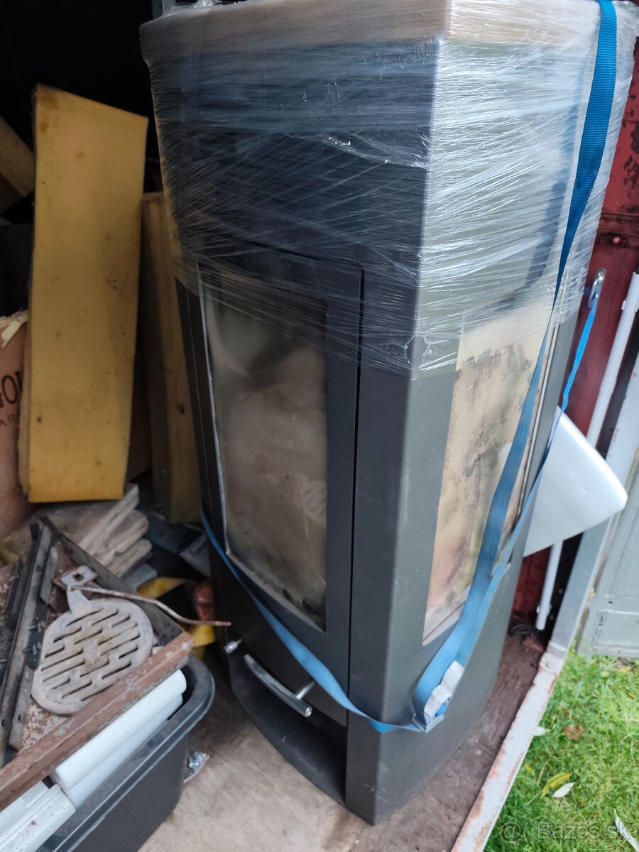 Panoramatické krbové kachle – 7 kW, veľké ohnisko