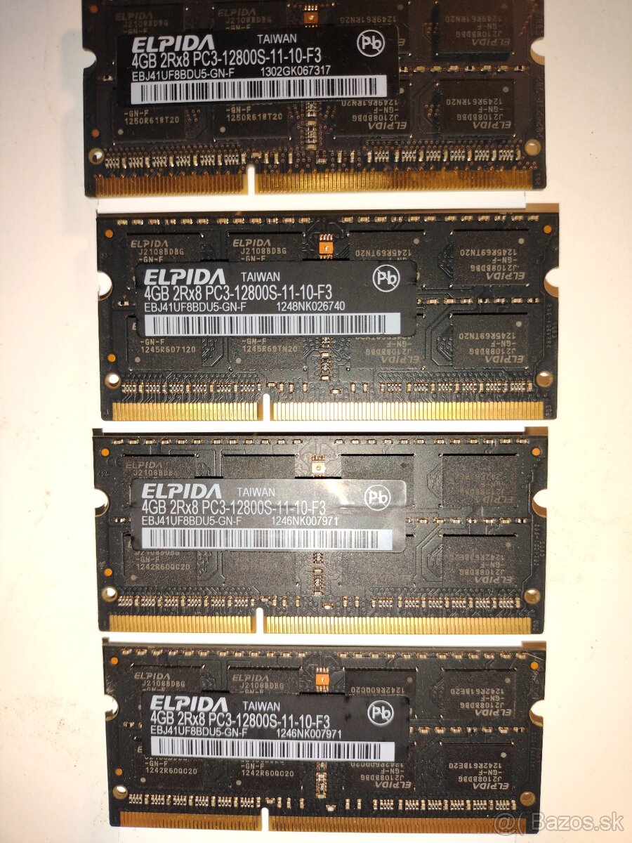 PREDAM ELPIDA 4gb 2Rx8 SO-DIMM DDR3