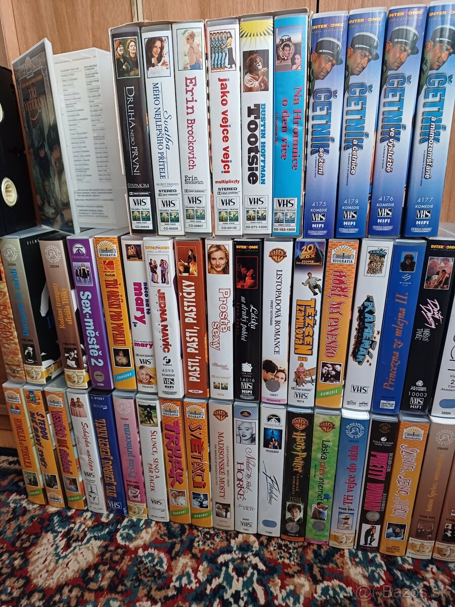 Predám VHS kazety + Video prehrávač + DVD