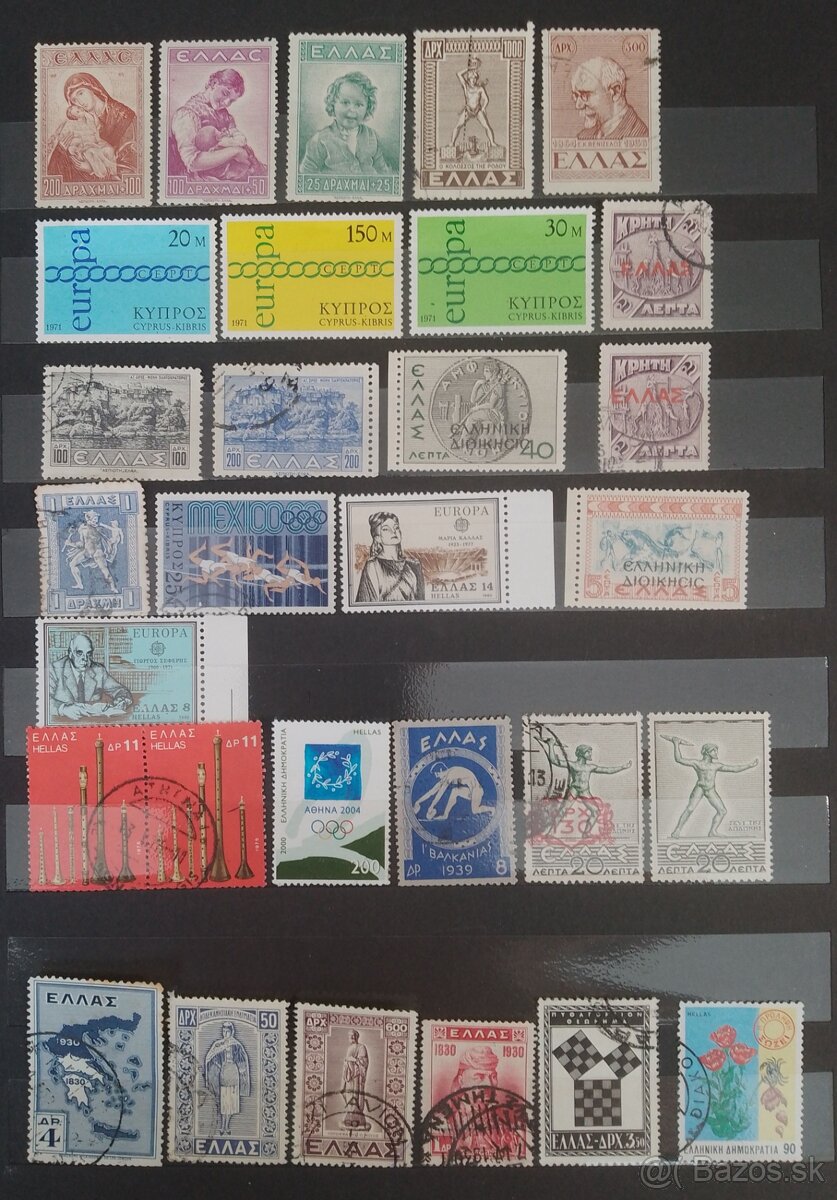 Grécko poštovné známky