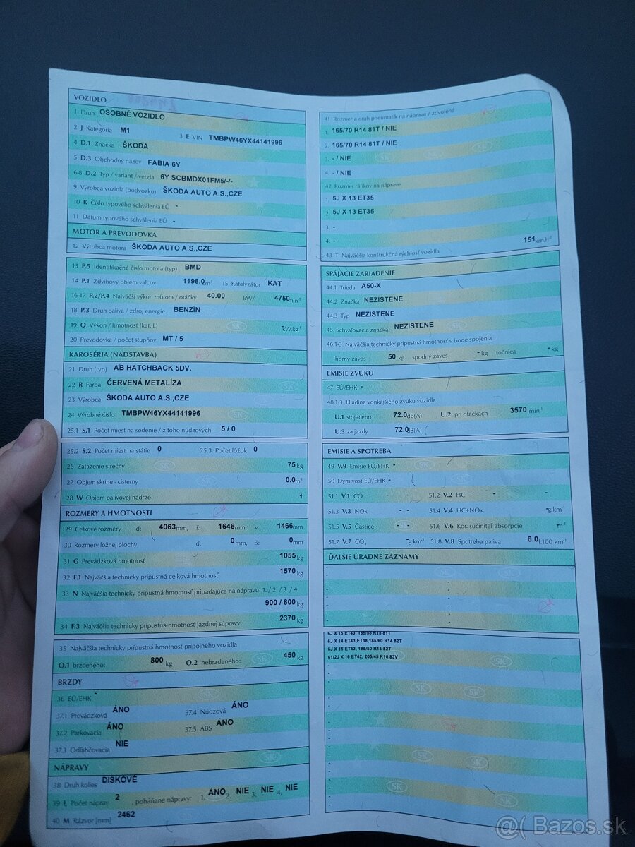 Predam škodu fabia