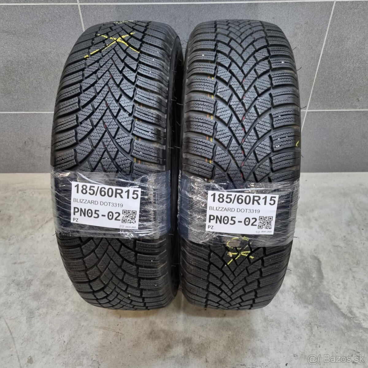 Zimné pneumatiky 185/60 R15 BRIDGSESTONE DOT3319