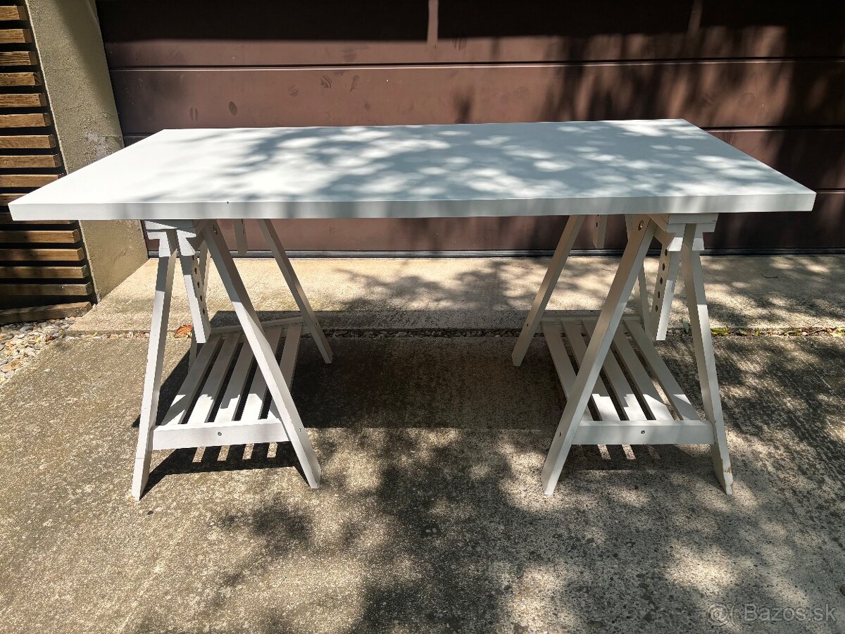 Stôl - LAGKAPTEN / MITTBACK - Ikea - biely