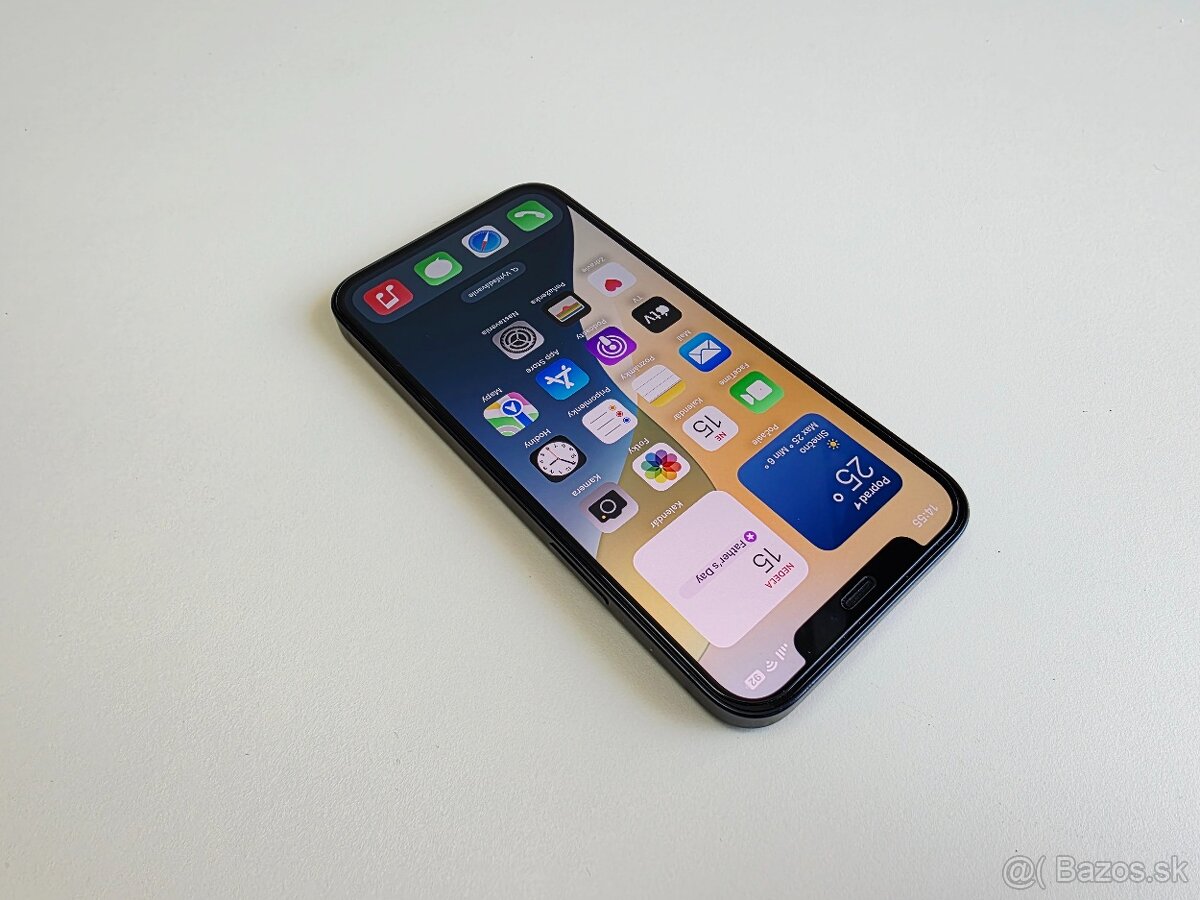 Apple iPhone 12 64GB Black,KAPACITA BATÉRIE 100%