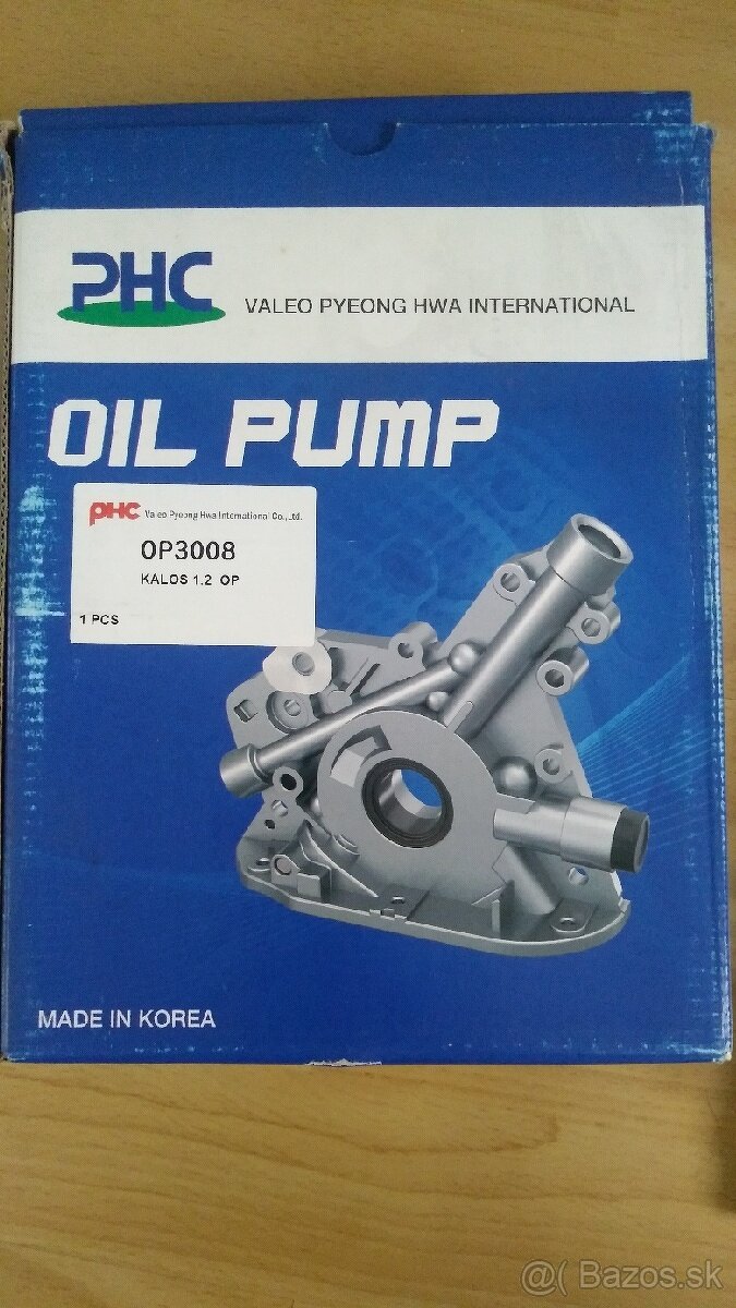 Olejové čerpadlo Chevrolet Aveo, Kalos