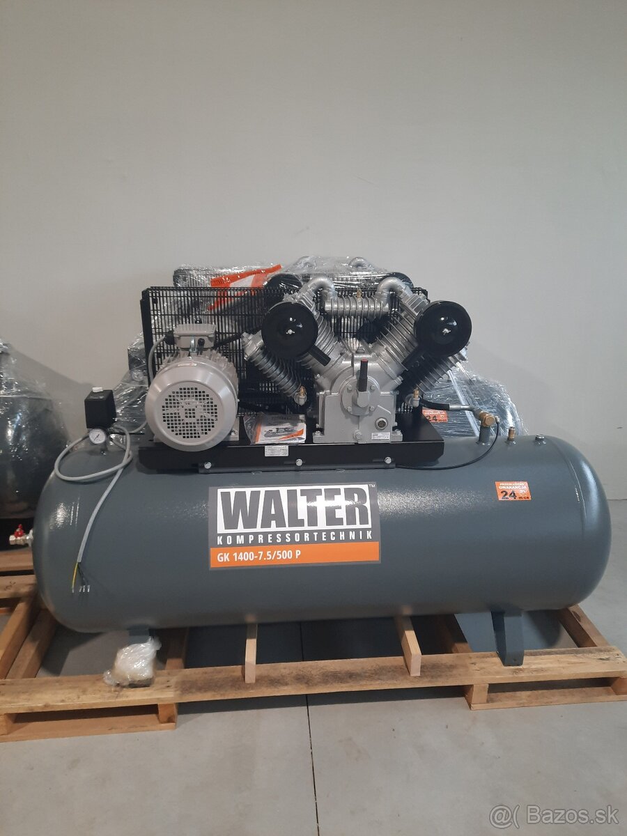 Piestový kompresor WALTER WK 1500-10/500 - ZÁRUKA 2 ROKY