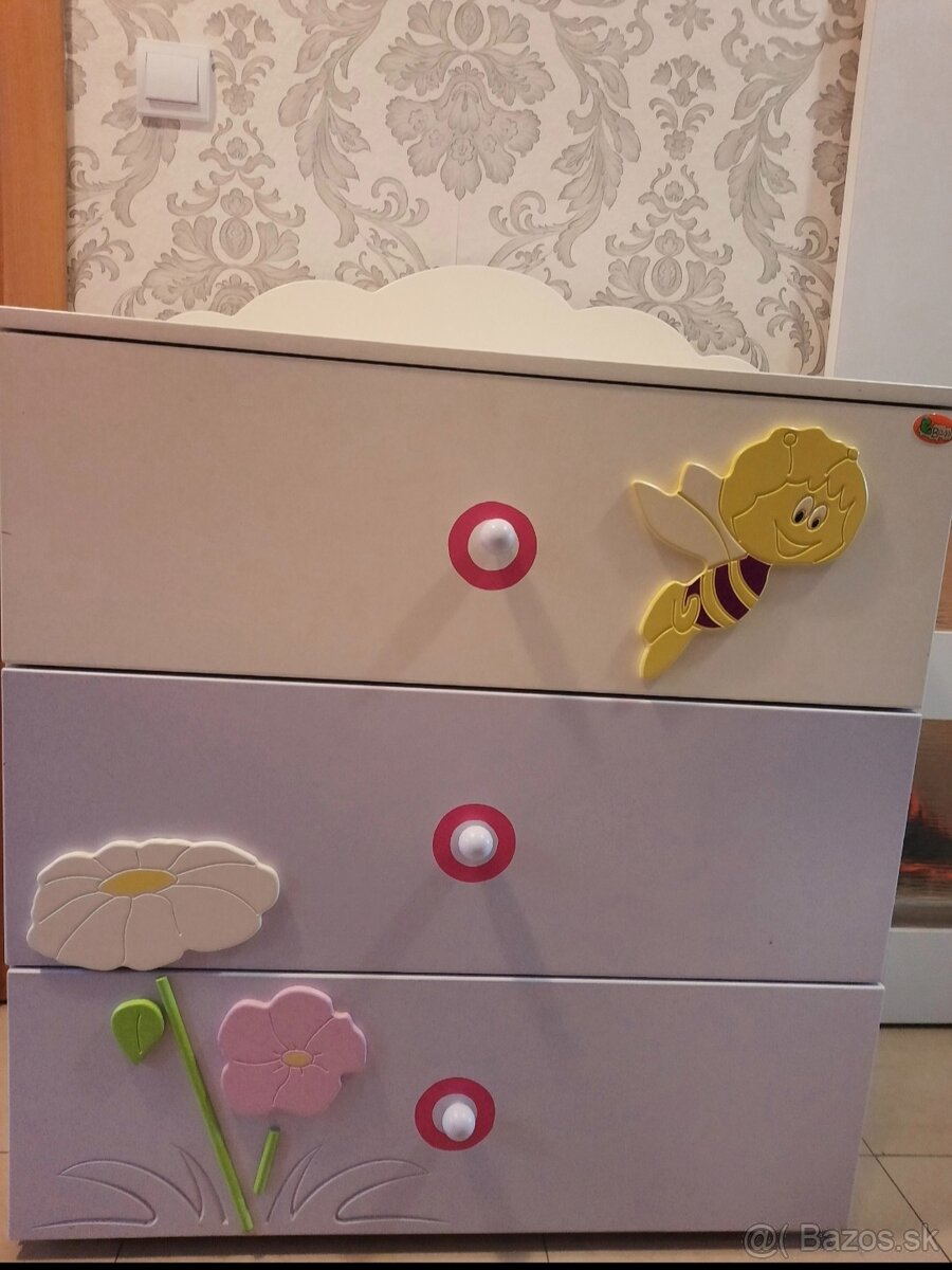 Predám detskú komodu zn. Baggi Včielka Maja