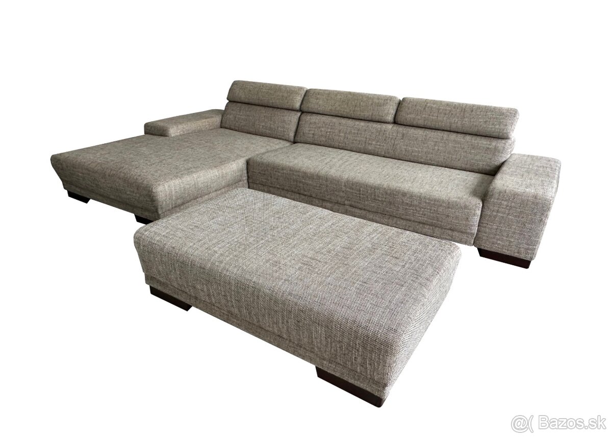 Predám pohodlnú taliansku dizajnovú sedačku s taburetkou