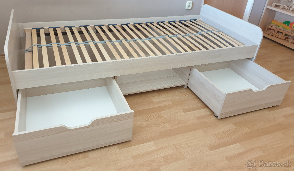 Jednolôžková posteľ s roštom 200x90cm