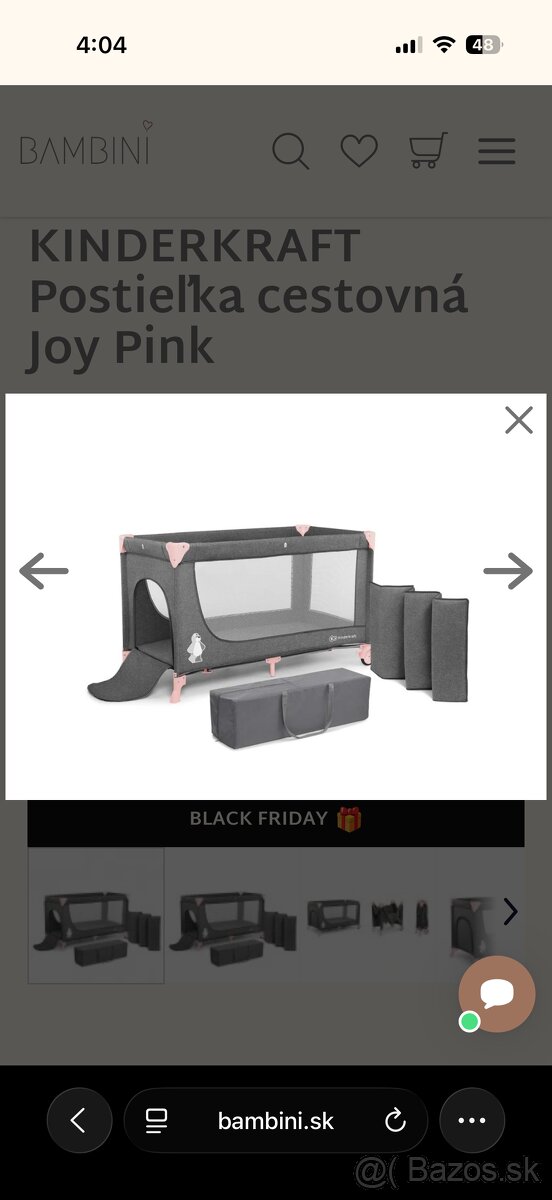 Cestovná postielka Kinderkraft