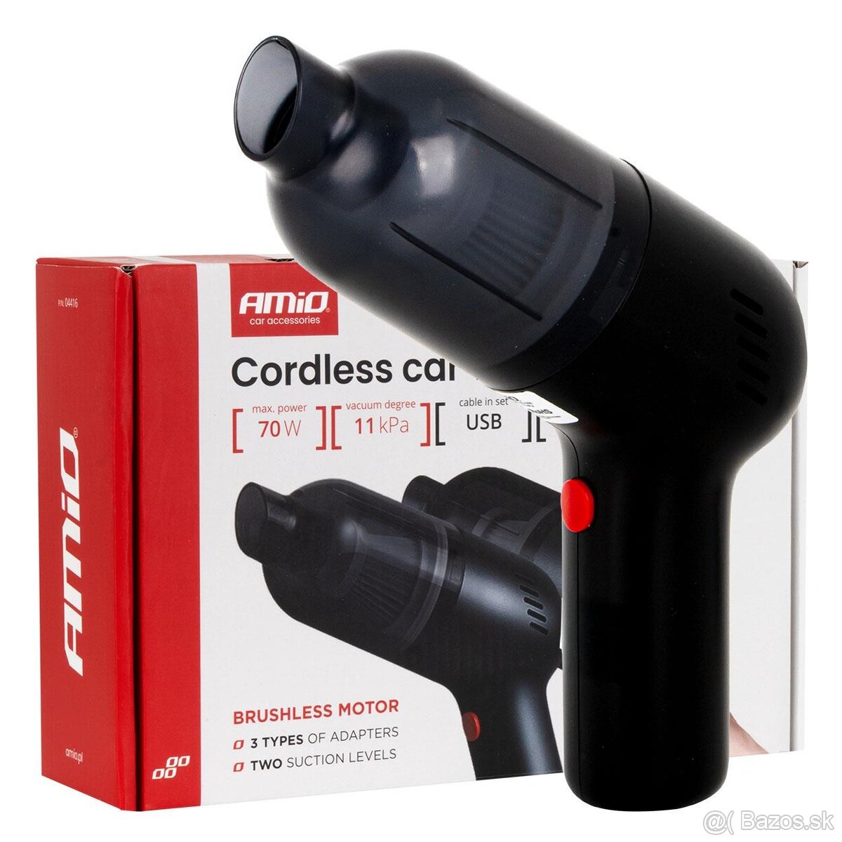 Bezdrôtový vysávač do auta 70W 11kPa