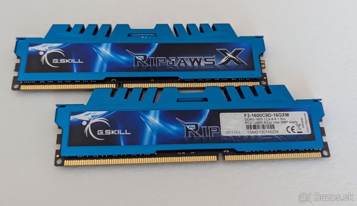 G.Skill 16GB (2x8GB) 1600MHz