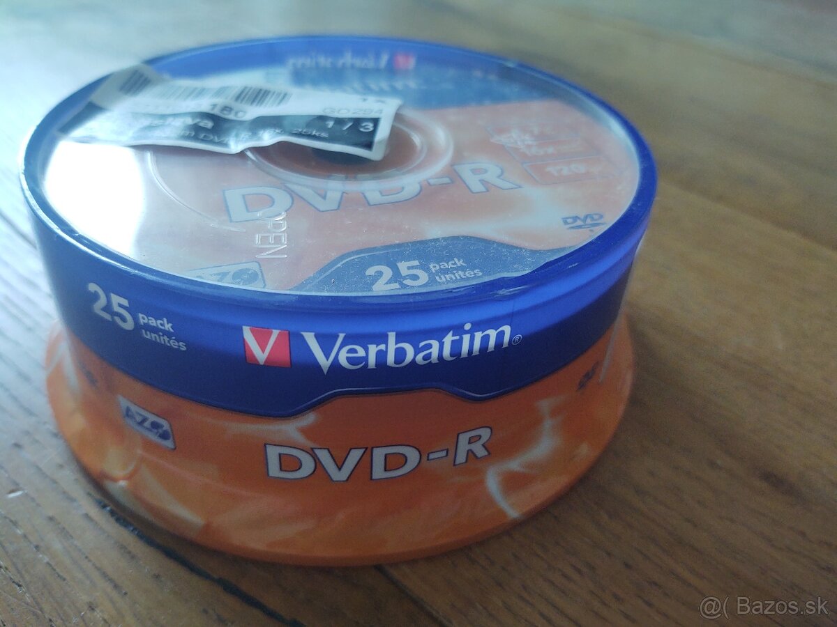 Balix čistých DVD-čiek, 25ks