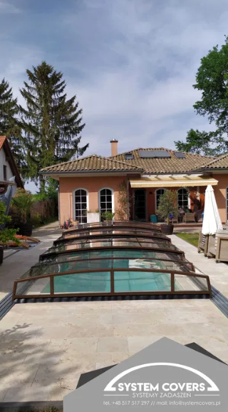 Zastrešenie bazéna, bazénu, 370x1053x80cm - SYSTEM COVERS