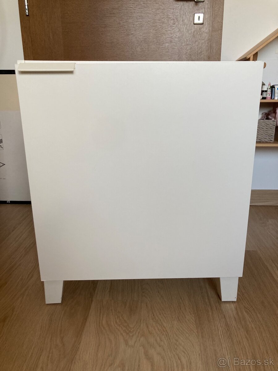 BESTÅ Policový diel/dvierka, biela/Lappviken biela, 60x42x64