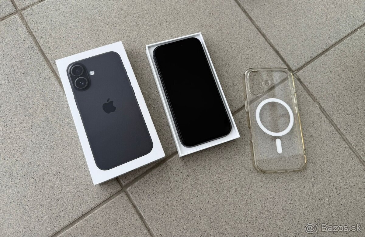 Predam Iphone 16 128gb cierny