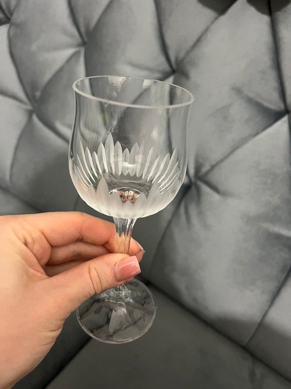 Trio Elegantné Vínové poháre Flora Borokrystal