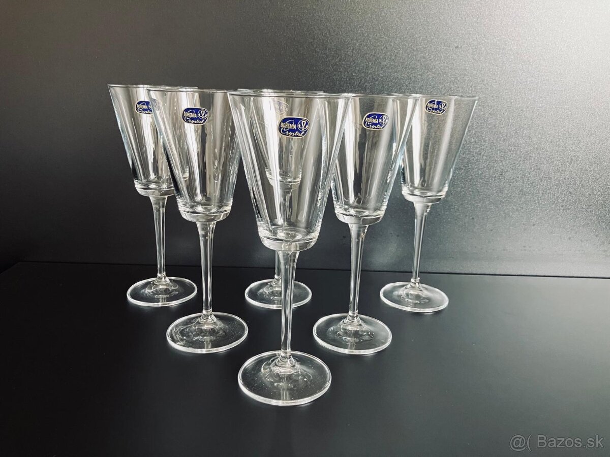 Poháre na víno Bohemia Crystal 240ml (sada 6ks)
