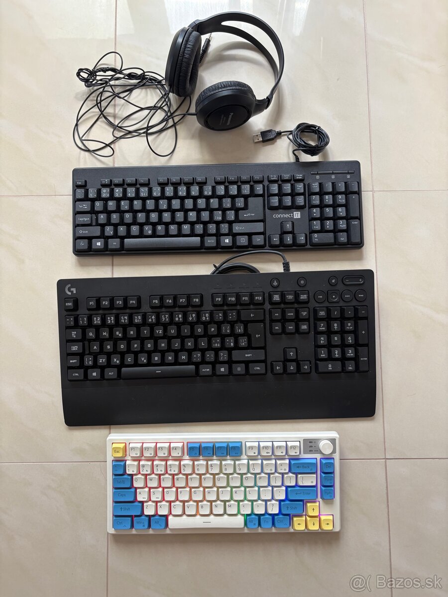 3x klavesnica Eweadn, logitech, connect it