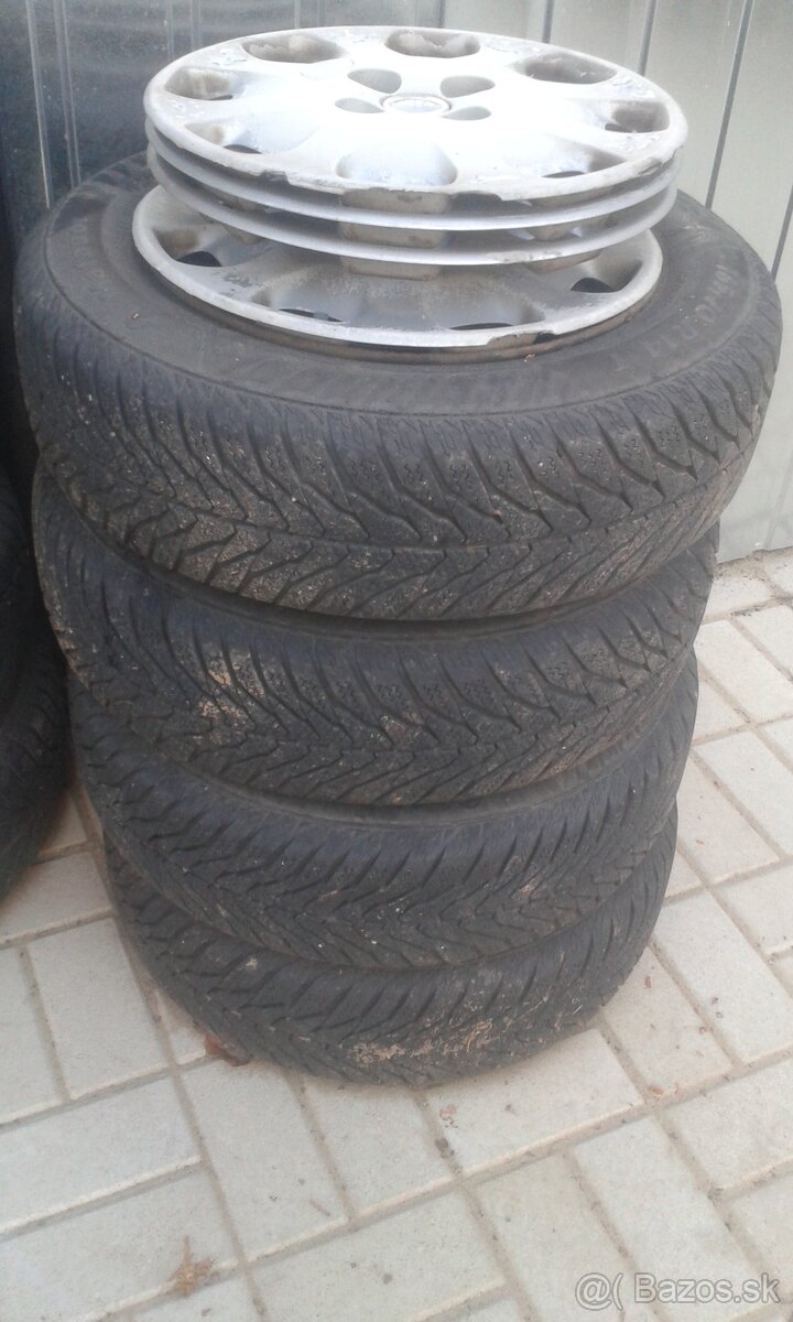 Fiat Punto 2-Plech disky+ zimne pneu 165/70/14"