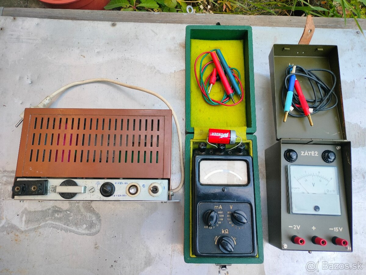 Stare elektronaradie transformátor ,merač .