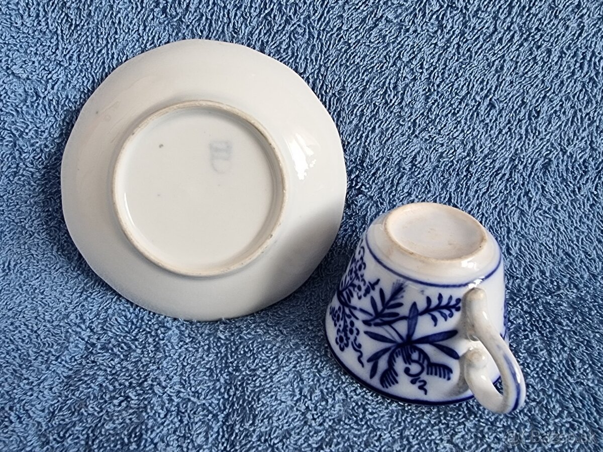 Starožitná porcelánová šálka - Stará Viedeň