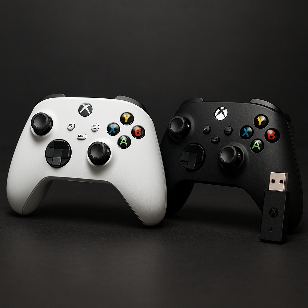 SET: 2x Xbox Wireless Controller + Adapter for Windows
