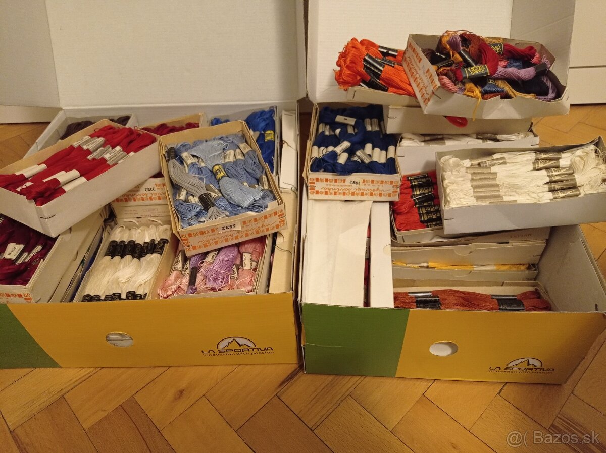 bavlnky na vysivanie