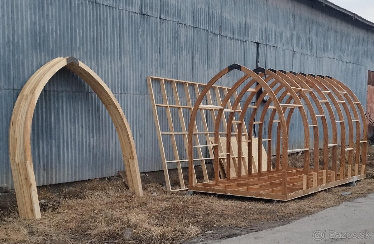 Drevená chatka - konštrukcia.