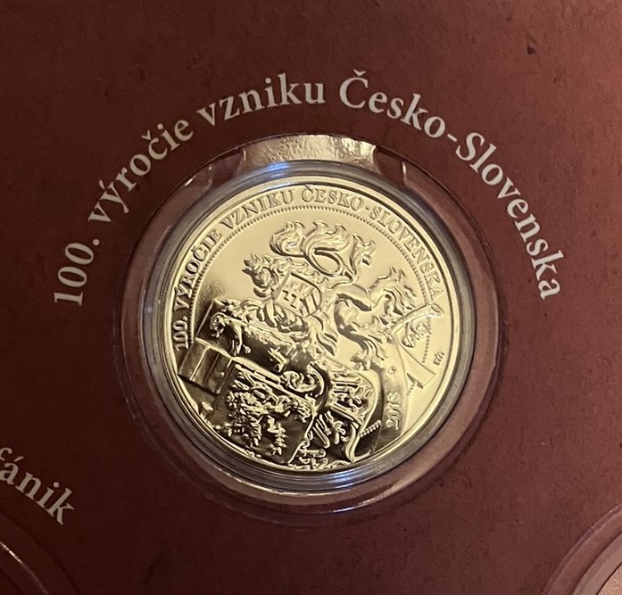 Pamätná medaila 100. výročie vzniku Česko-Slovenska