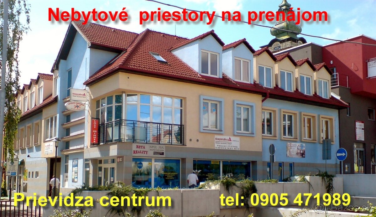 Obchodné a kancelárske priestory na prenájom