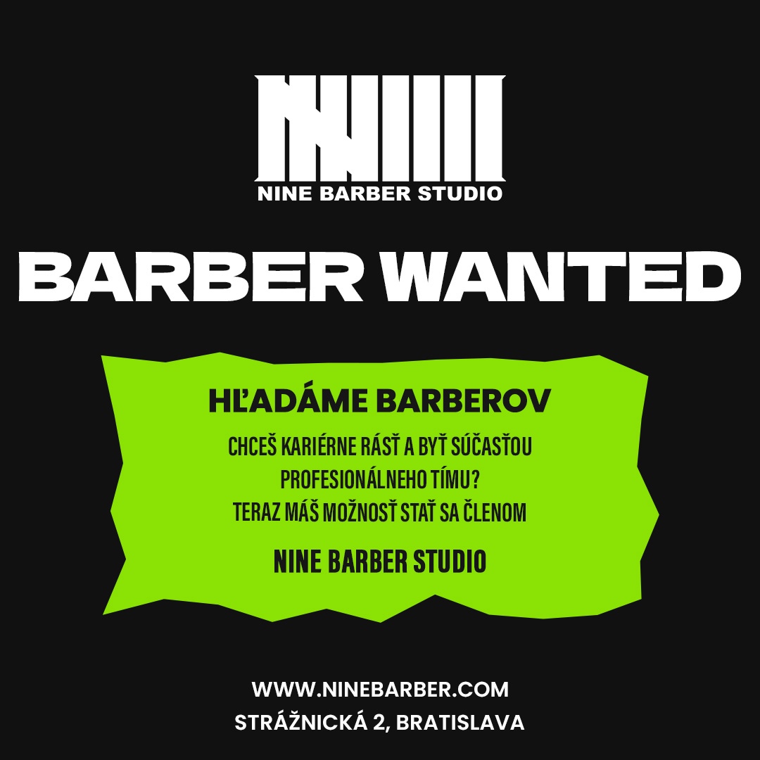 HĽADÁME BARBERA – BRATISLAVA (STARÉ MESTO)