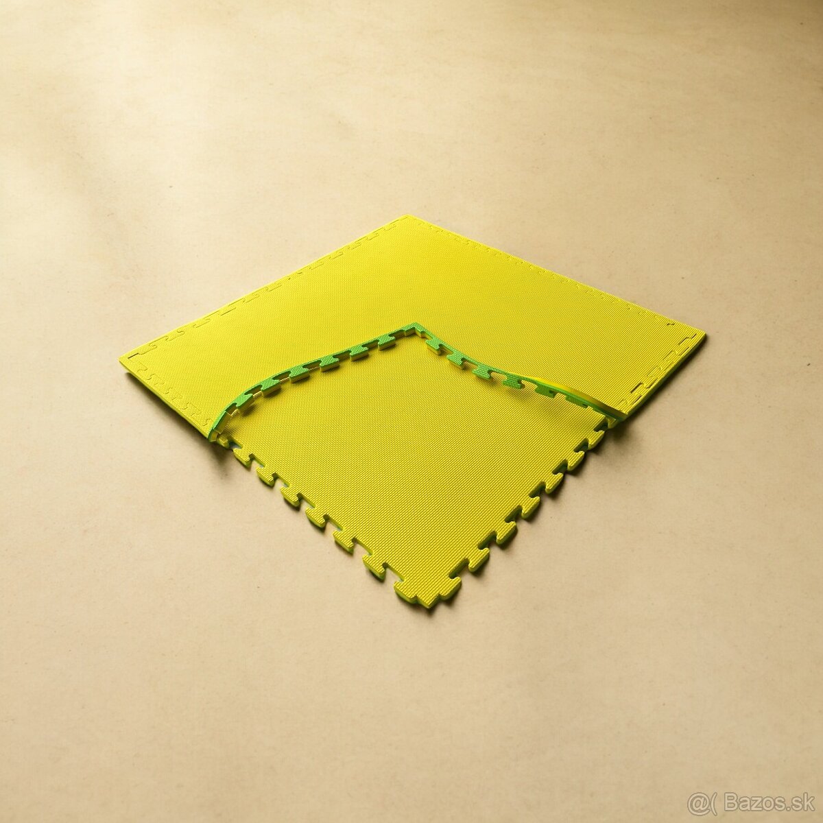 Tatami Champion puzzle žlto-zelená 105cm x 105cm x 2cm