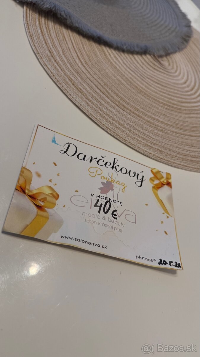 Darčekový poukaz - Enva salón