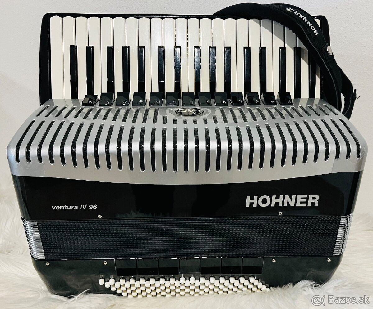 Predám akordeón HOHNER VENTURA IV 96 BAS- špičkový akordeón
