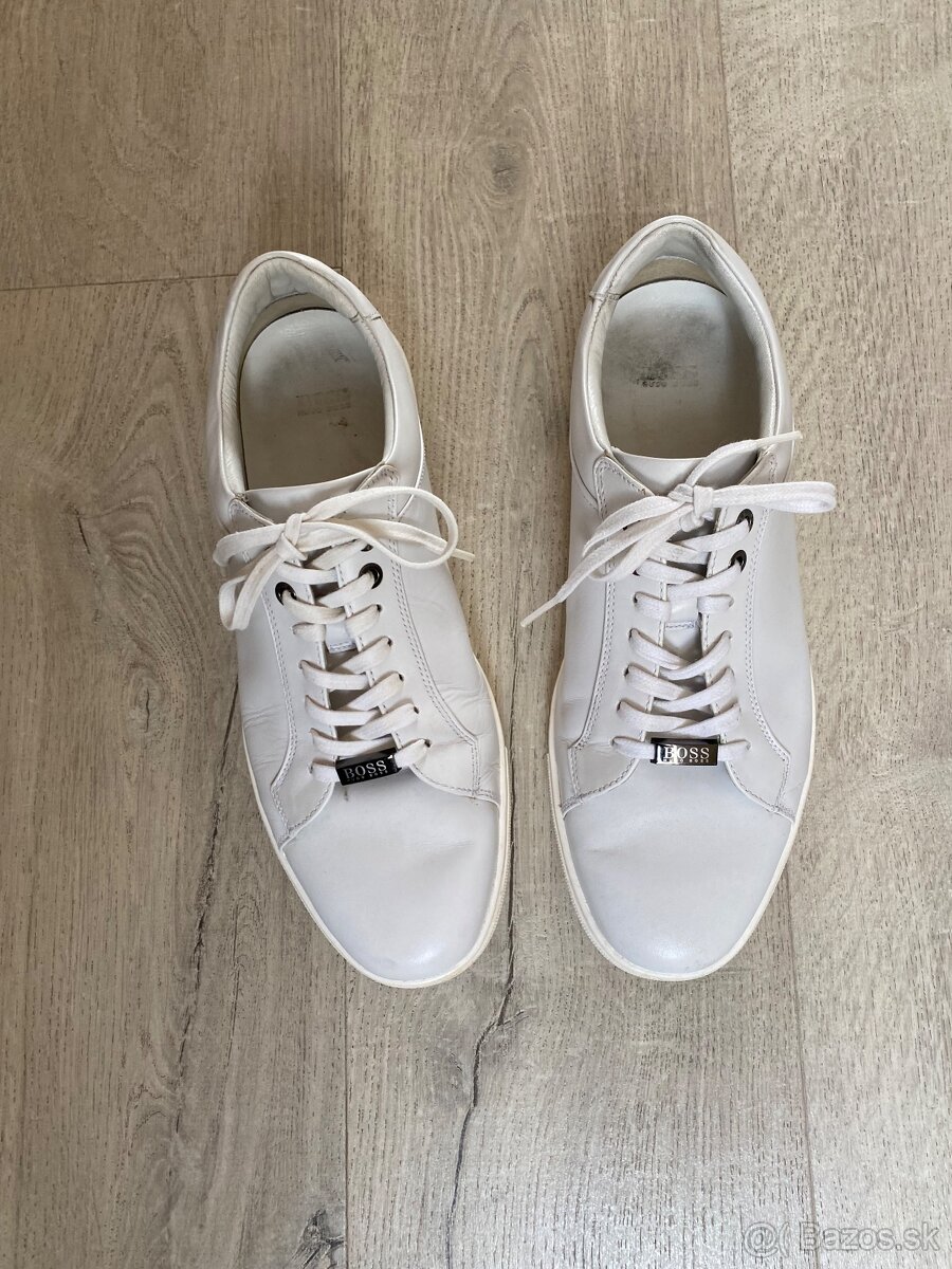 Predám biele kožené tenisky Hugo Boss