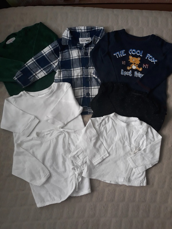 Tričká a košele v.62-68 - 7ks