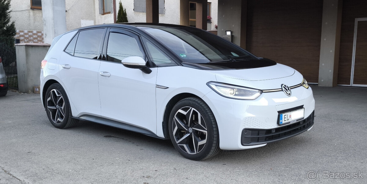 VW ID.3 Pro S 150kw, 77 kWh bateria, TČ, LED MATRIX, kamera