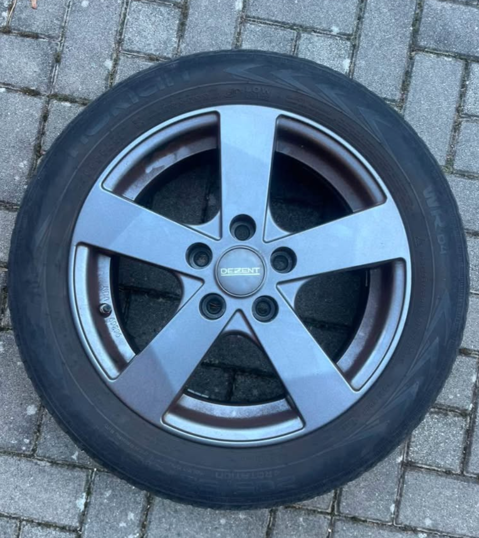 Disky Dezent + Nokian 205P55 R16 na dojazdenie