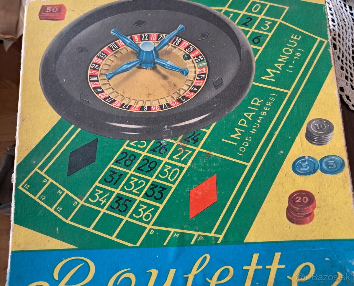 Retro hračka Ruleta