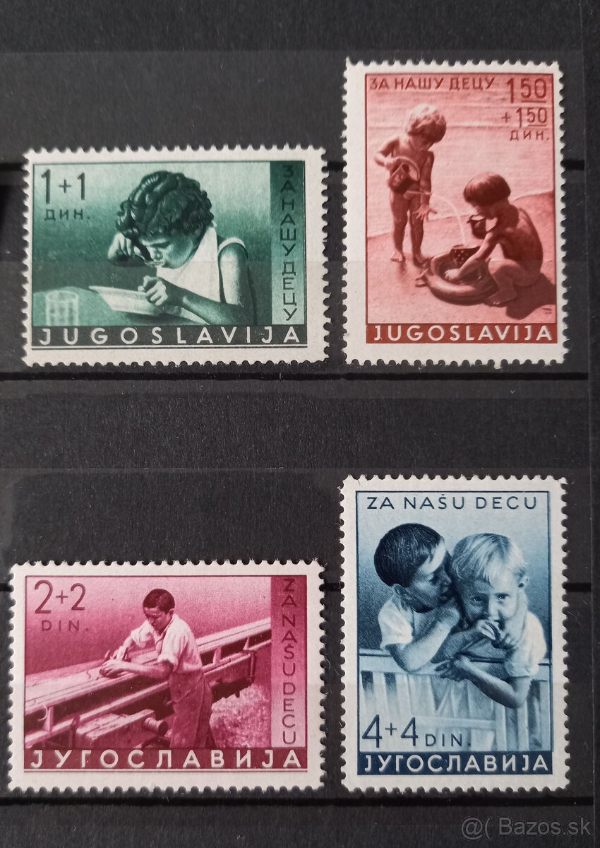 Juhoslávia 1939 príplatkové známky